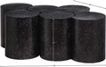 Meridian Furniture - Dimple Black Iron 6pc. Nesting Coffee Table - 99084Black-6C - GreatFurnitureDeal