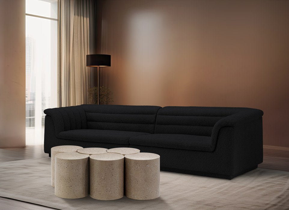 Meridian Furniture - Dimple Taupe Iron 6pc. Nesting Coffee Table - 99084Taupe-6D - GreatFurnitureDeal