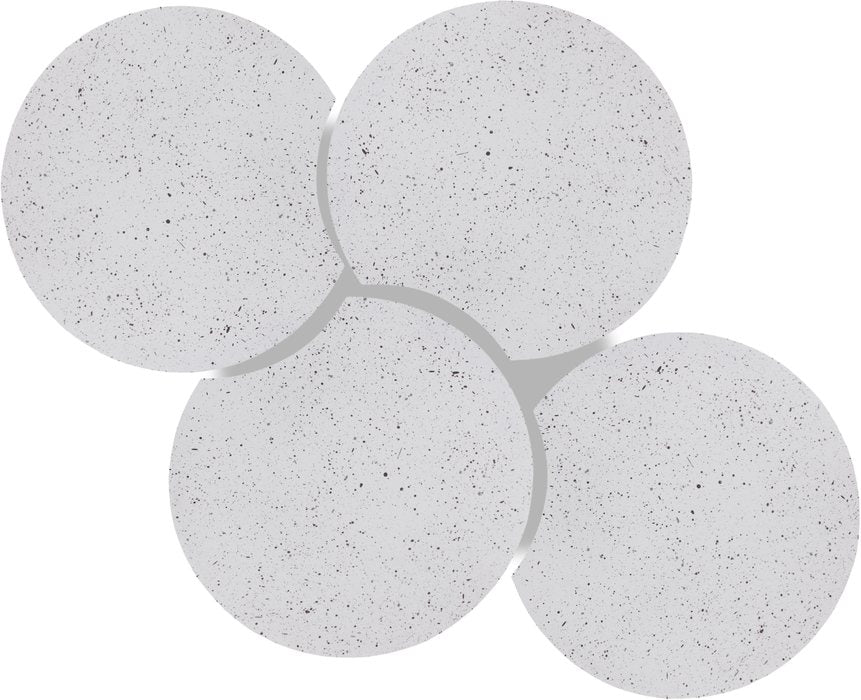 Meridian Furniture - Dimple White Iron 4pc. Nesting Coffee Table - 99084White-4D - GreatFurnitureDeal