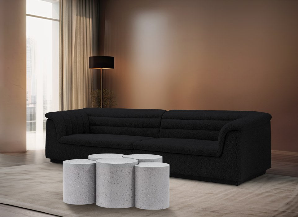 Meridian Furniture - Dimple White Iron 5pc. Nesting Coffee Table - 99084White-5A - GreatFurnitureDeal