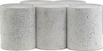 Meridian Furniture - Dimple White Iron 5pc. Nesting Coffee Table - 99084White-5C - GreatFurnitureDeal