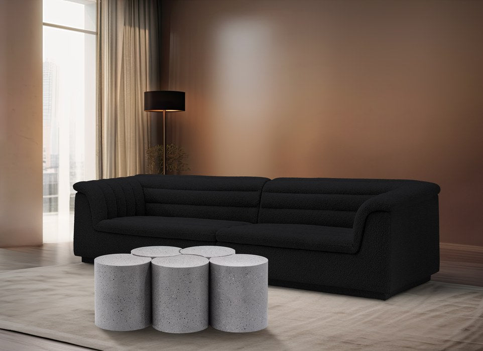 Meridian Furniture - Dimple White Iron 5pc. Nesting Coffee Table - 99084White-5D - GreatFurnitureDeal