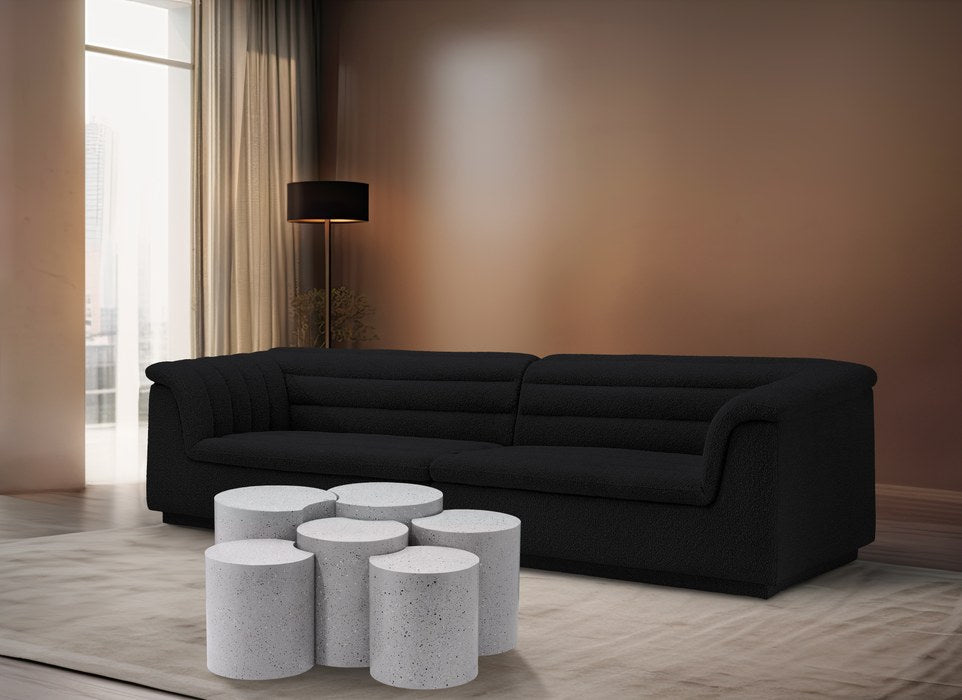 Meridian Furniture - Dimple White Iron 6pc. Nesting Coffee Table - 99084White-6A - GreatFurnitureDeal