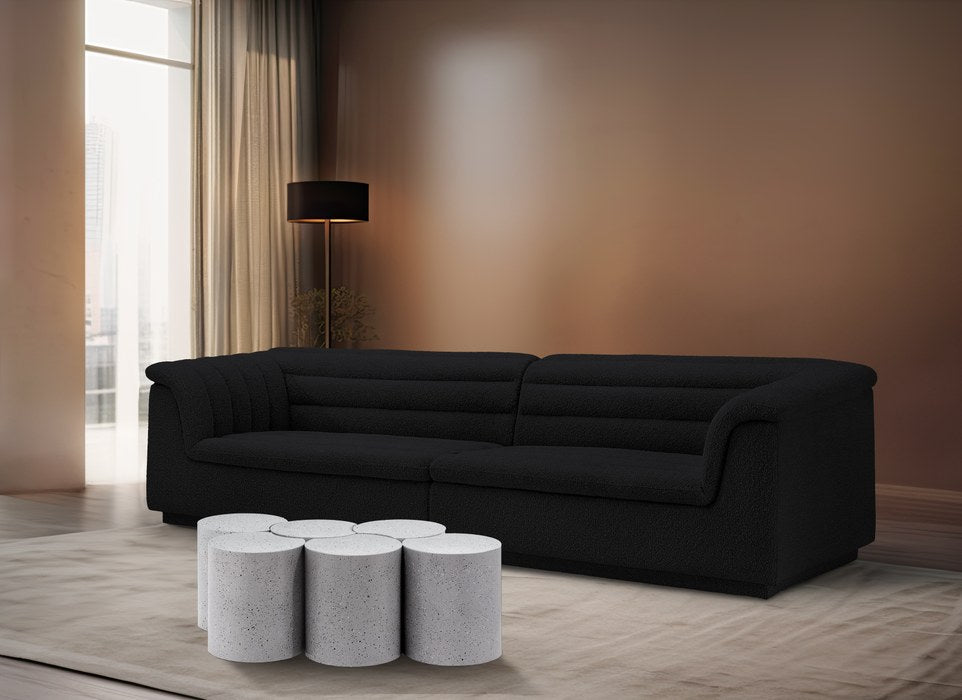 Meridian Furniture - Dimple White Iron 6pc. Nesting Coffee Table - 99084White-6B - GreatFurnitureDeal