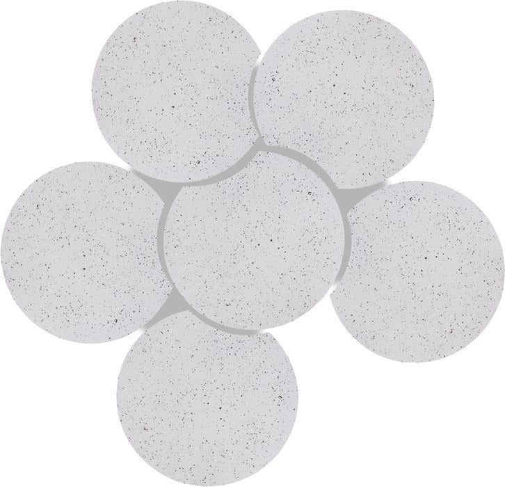 Meridian Furniture - Dimple White Iron 6pc. Nesting Coffee Table - 99084White-6C - GreatFurnitureDeal