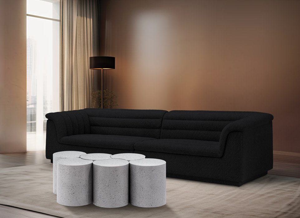 Meridian Furniture - Dimple White Iron 6pc. Nesting Coffee Table - 99084White-6D - GreatFurnitureDeal