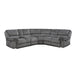 Homelegance - Muirfield 3-Piece Reclining Sectional with Left Console in Gray - 9913*32LCN2R - GreatFurnitureDeal