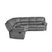 Homelegance - Muirfield 3-Piece Reclining Sectional with Left Console in Gray - 9913*32LCN2R - GreatFurnitureDeal