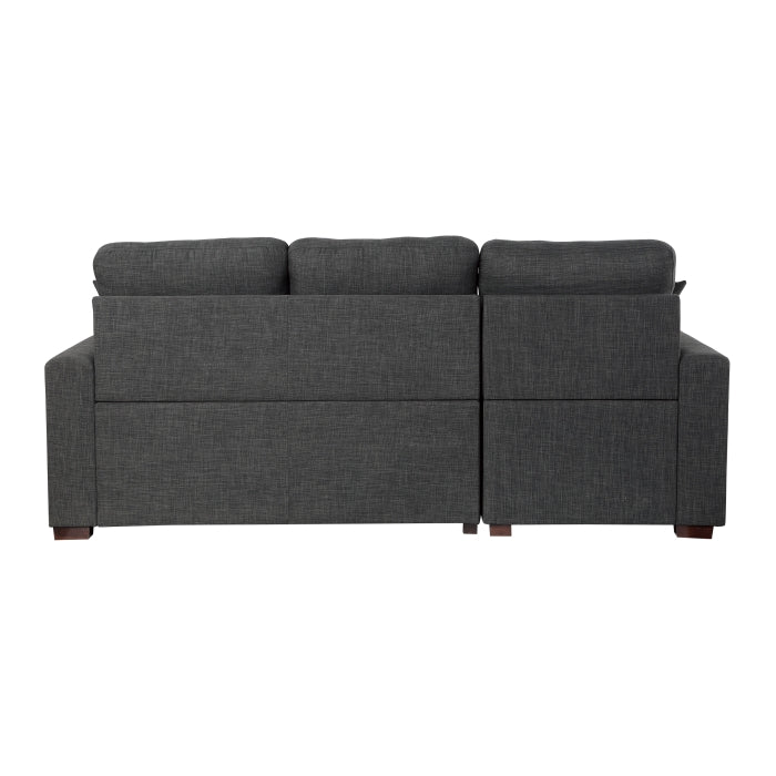 Homelegance - McCafferty 2 Piece Sectional with Pull-out Bed and Left Chaise with Hidden Storage in Dark Gray - 9916DG*2LCRL - GreatFurnitureDeal