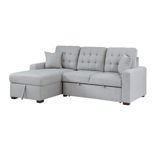 Homelegance - McCafferty 2 Piece Sectional in Gray - 9916GY*2LCRL - GreatFurnitureDeal