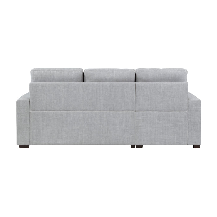 Homelegance - McCafferty 2 Piece Sectional in Gray - 9916GY*2LCRL - GreatFurnitureDeal