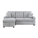 Homelegance - McCafferty 2 Piece Sectional in Gray - 9916GY*2LCRL - GreatFurnitureDeal