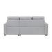 Homelegance - McCafferty 2 Piece Sectional with Pull-out Bed and Right Chaise in Gray - 9916GY*2LLRC - GreatFurnitureDeal
