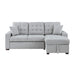 Homelegance - McCafferty 2 Piece Sectional with Pull-out Bed and Right Chaise in Gray - 9916GY*2LLRC - GreatFurnitureDeal