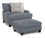 Franklin Furniture - 992 Laurel Chair and a Half and Ottoman in Eugene Lake - 99288-99218 - GreatFurnitureDeal