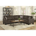 Homelegance - Lantana 2 Piece Reversible Sectional in Chocolate - 9957CH*SC - GreatFurnitureDeal