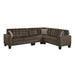 Homelegance - Lantana 2 Piece Reversible Sectional in Chocolate - 9957CH*SC - GreatFurnitureDeal