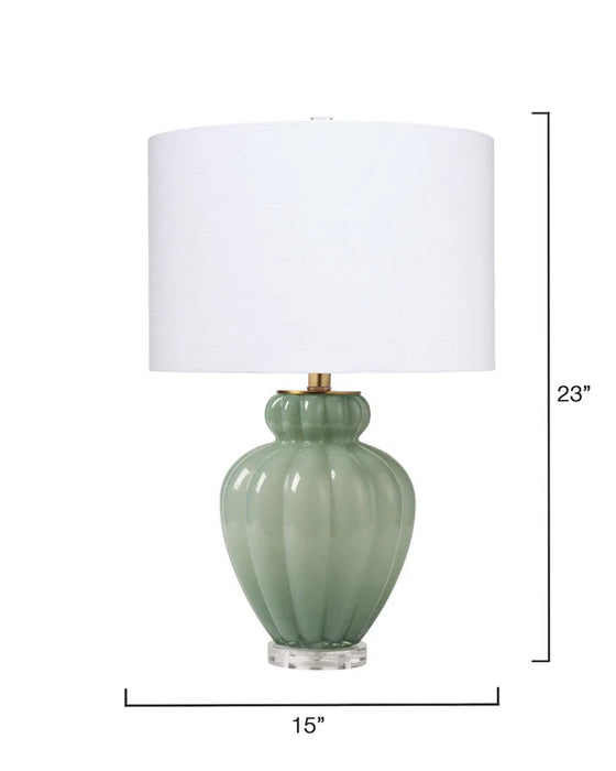 Jamie Young Company - Agnes Table Lamp in Green - 9AGNESTLCEDR - GreatFurnitureDeal
