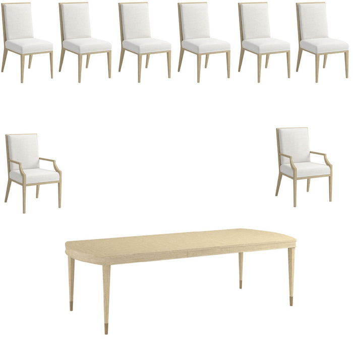 ART Furniture - Eave 9 Piece Rectangular Dining Table Set in Sundrenched Oak - 436222-1825-9SET - GreatFurnitureDeal