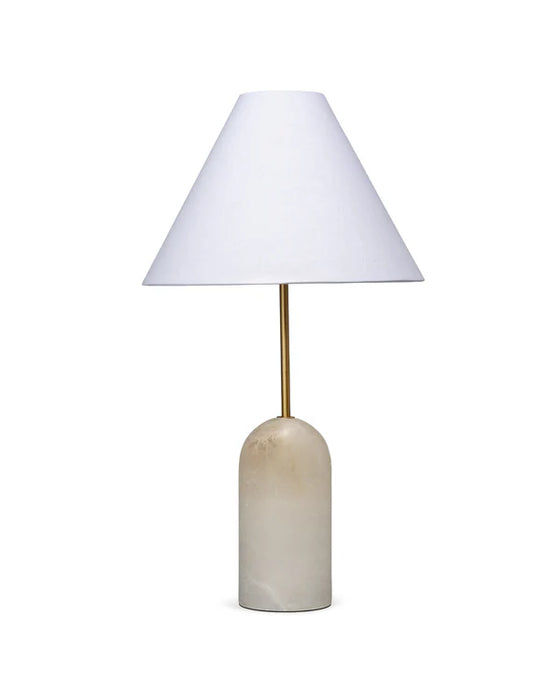 Jamie Young Company - Holt Table Lamp in White Alabaster - 9HOLTTLALABA - GreatFurnitureDeal
