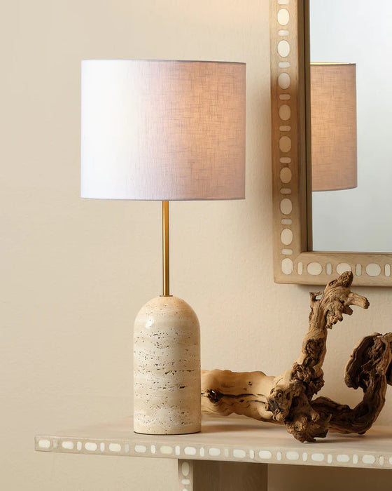 Jamie Young Company - Holt Travertine Table Lamp - 9HOLTTLNATRA