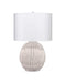 Jamie Young Company - Lunar Table Lamp White - 9LUNARTLWH - GreatFurnitureDeal