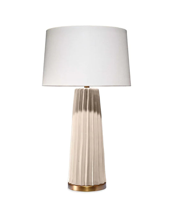 Jamie Young Company - Pleated Table Lamp - 9PLEATEDTLCR - GreatFurnitureDeal