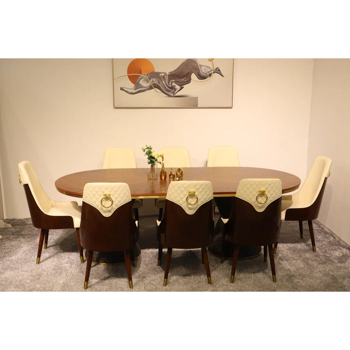 European Furniture - Vogue Lux Beige Dining Chair (Set of 2) EF-27916-BSC - GreatFurnitureDeal