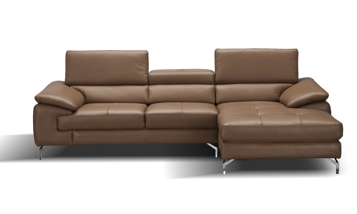 J&M Furniture - A973b Premium Leather RHF Sectional Sofa in Caramel - 17906122-RHF