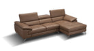 J&M Furniture - A973b Premium Leather LHF Sectional Sofa in Caramel - 17906122-LHF - GreatFurnitureDeal