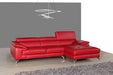 J&M Furniture - A973b Premium Leather RHF Sectional Sofa in Black - 1790612-RHF - GreatFurnitureDeal