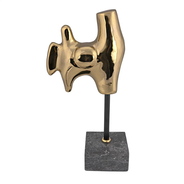 NOIR Furniture - Goker Sculpture Brass with Stand - AB-291BR