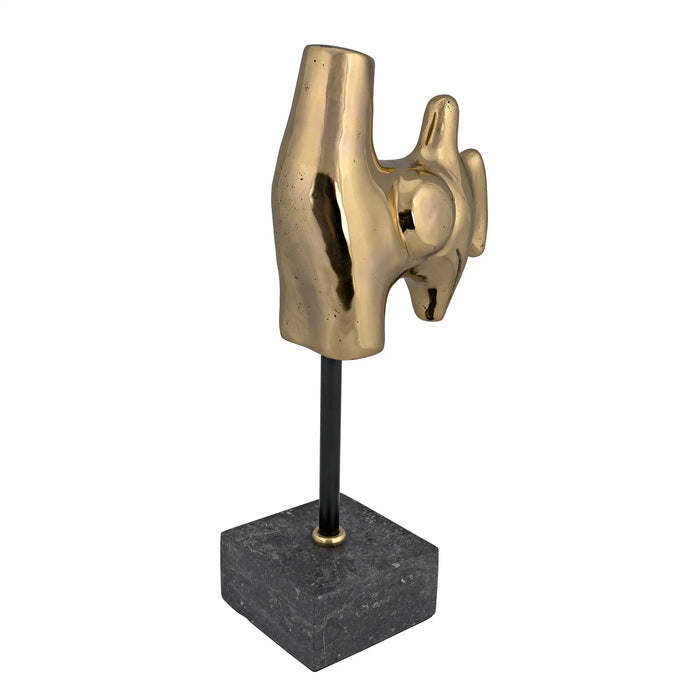 NOIR Furniture - Goker Sculpture Brass with Stand - AB-291BR