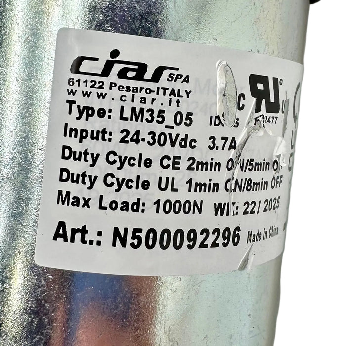 Ciar Linear Actuator Motor for Power Recliners and Lift Chairs - LM35_05 / N500092296 - GreatFurnitureDeal