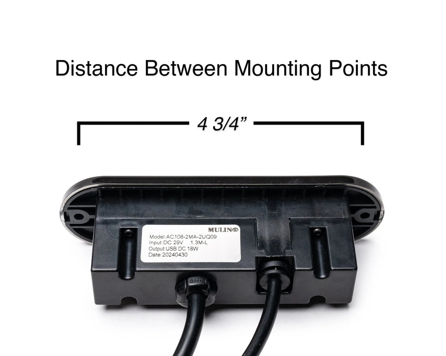 5 Button Replacement Power Recliner & Power Headrest Switch with Home button & USB C - AC108-2MA-2UQ01 Black - GreatFurnitureDeal