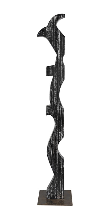 NOIR Furniture - Balper Sculpture in Cinder Black - AC152CB