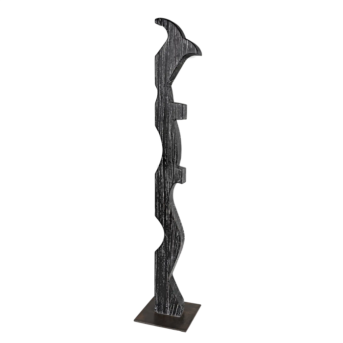 NOIR Furniture - Balper Sculpture in Cinder Black - AC152CB