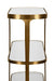 Worlds Away - Addison Three Tier Glass Top Racetrack Console In Antique Brass - ADDISON ABR - GreatFurnitureDeal