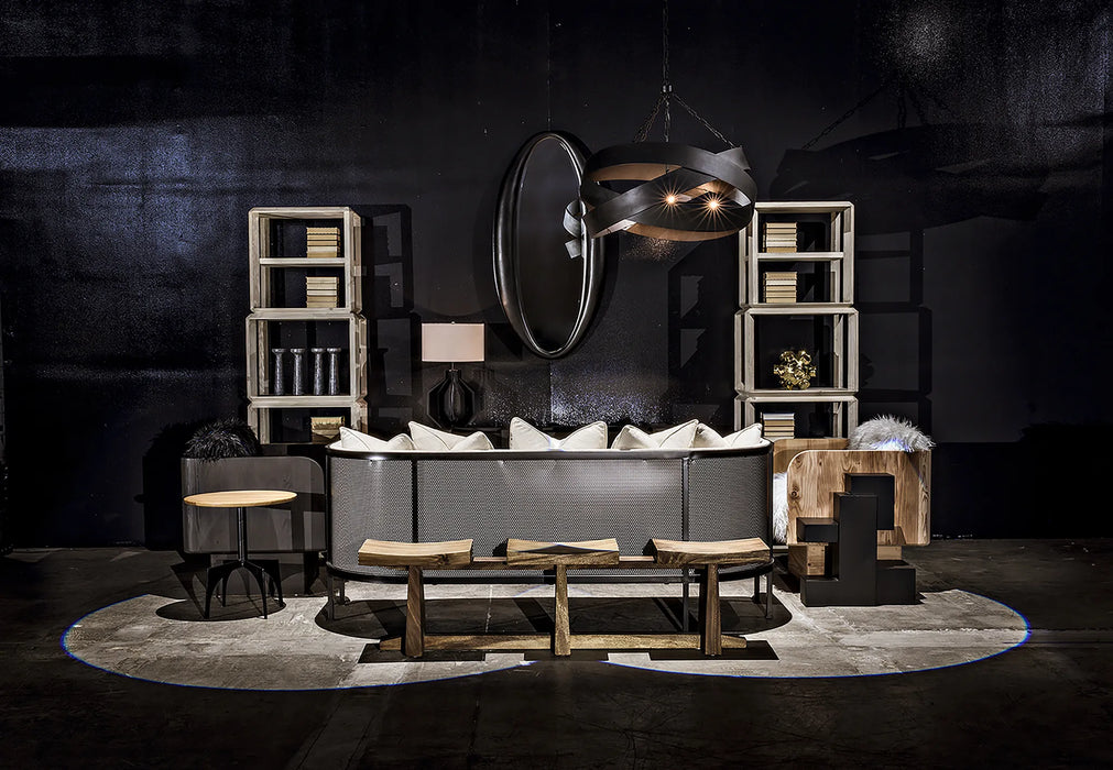 NOIR Furniture - Woolsey Mirror, Charcoal Black - AE-03CHB