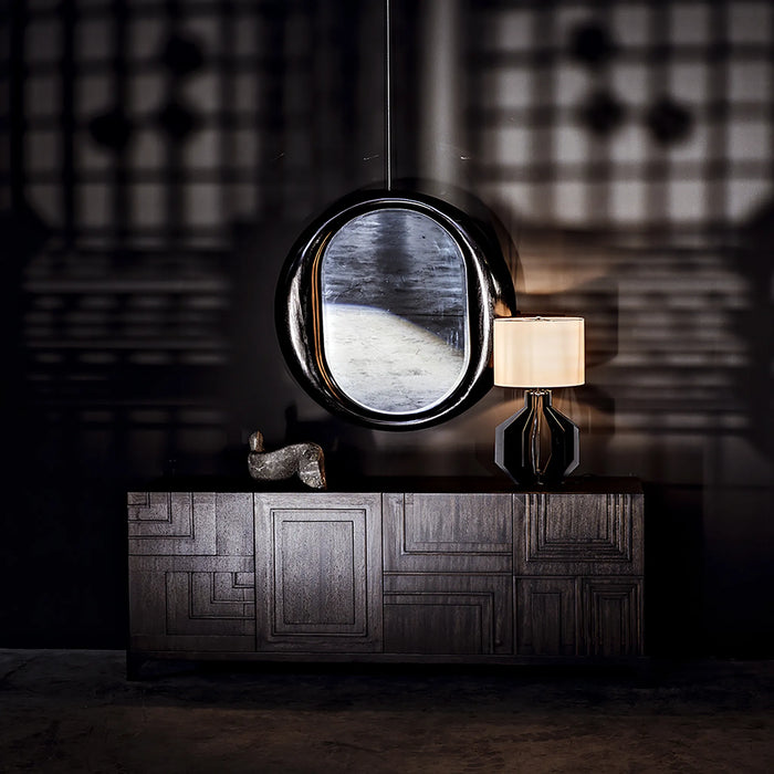 NOIR Furniture - Oh Mirror, Charcoal Black - AE-154CHB - GreatFurnitureDeal