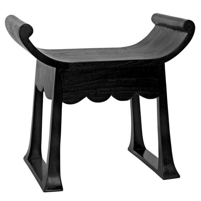 Noir Furniture - PWey Stool, Charcoal Black - AE-169CHB - GreatFurnitureDeal