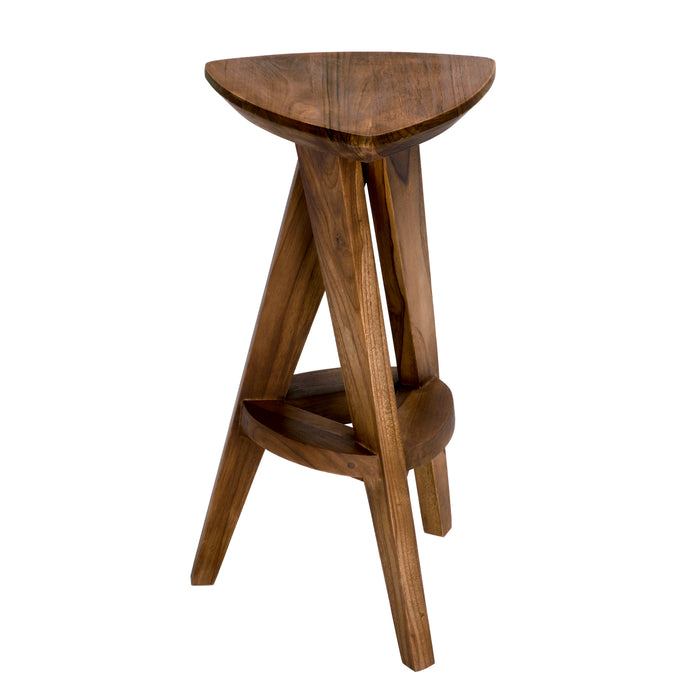 Noir Furniture - Twist Counter Stool in Teak - AE-17TS - GreatFurnitureDeal