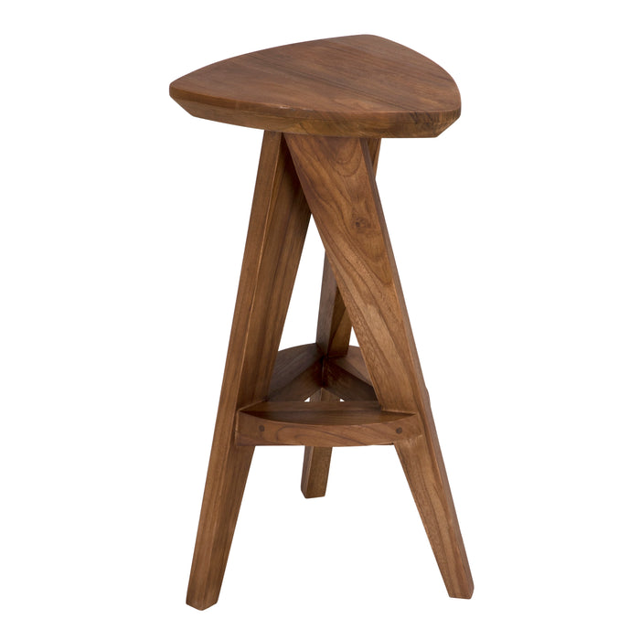 Noir Furniture - Twist Counter Stool in Teak - AE-17TS - GreatFurnitureDeal