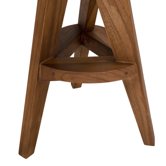 Noir Furniture - Twist Counter Stool in Teak - AE-17TS - GreatFurnitureDeal