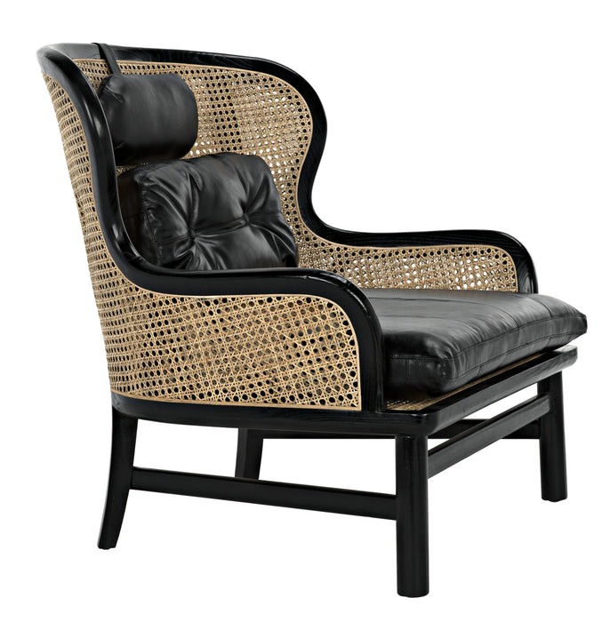NOIR Furniture - Marabu Chair in Charcoal Black - AE-203CHB - GreatFurnitureDeal