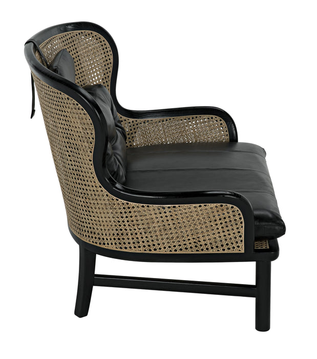 NOIR Furniture - Marabu Chair in Charcoal Black - AE-203CHB