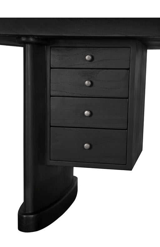 Noir Furniture - Augustus Desk in Charcoal Black - AE-210CHB - GreatFurnitureDeal