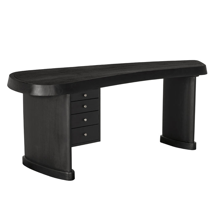 Noir Furniture - Augustus Desk in Charcoal Black - AE-210CHB - GreatFurnitureDeal