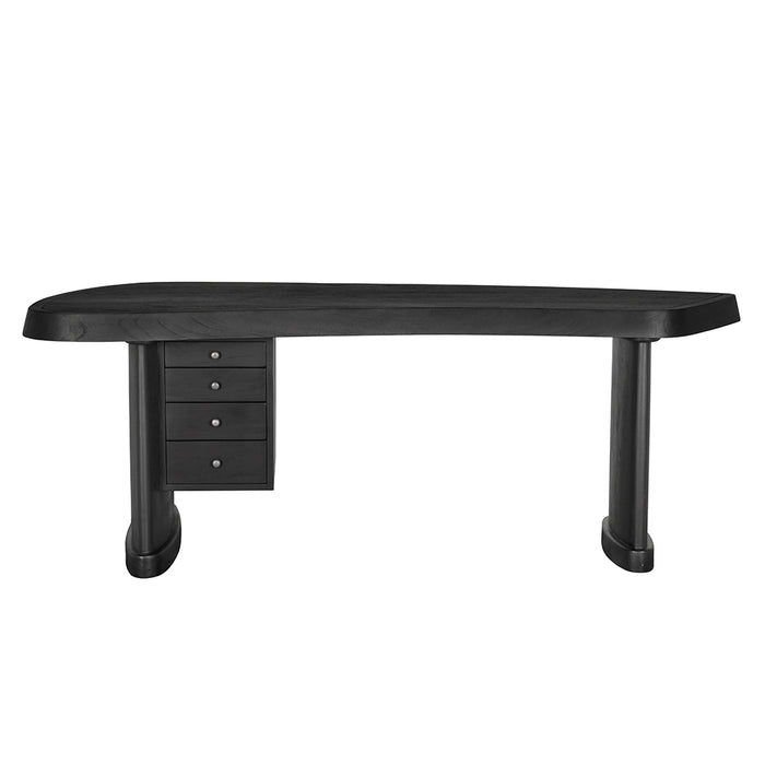 Noir Furniture - Augustus Desk in Charcoal Black - AE-210CHB - GreatFurnitureDeal