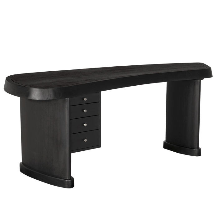 Noir Furniture - Augustus Desk in Charcoal Black - AE-210CHB - GreatFurnitureDeal